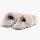 Ladies Poppy Open Toe Sheepskin Slider Dove Extra Image 5 Preview